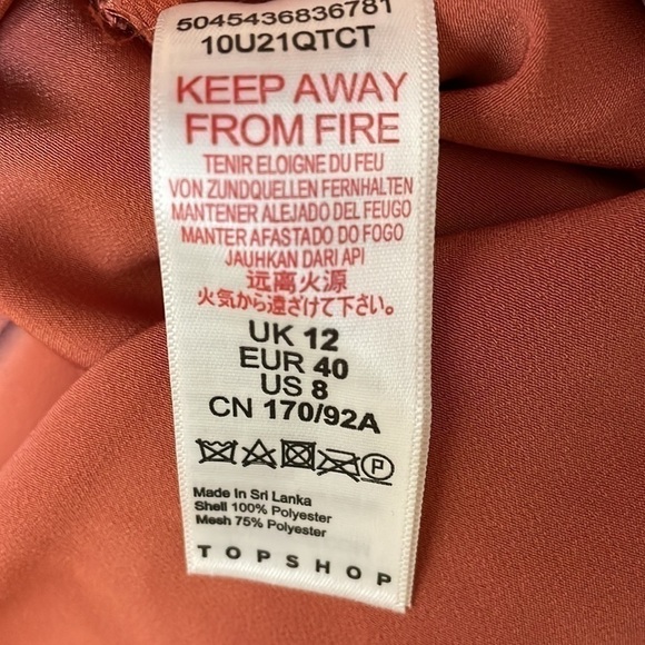 NWT. Topshop 8 Mesh Back Bardot Midi Dress. - Picture 8 of 12